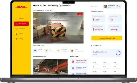 DHL UI Design Mockup